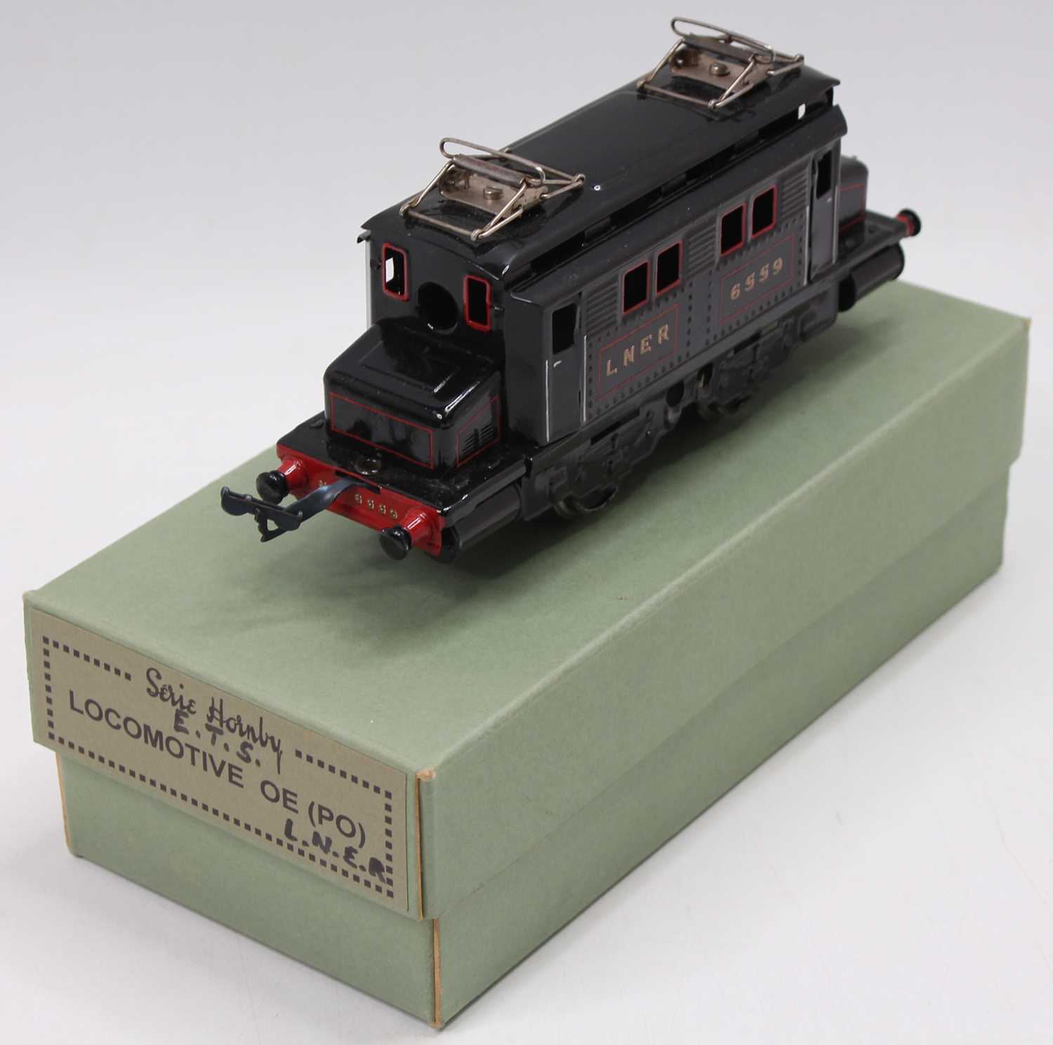 Lot 324 - Hornby LE1 body repainted LNER black gloss...