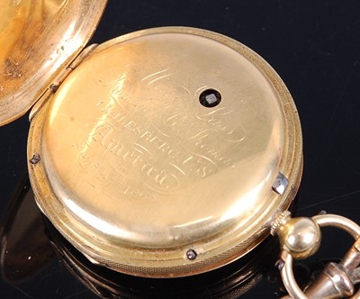 Lot 2382 - An Edwardian 18ct gold cased gent's fob watch,...
