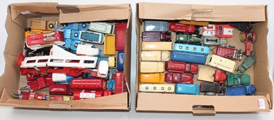 Lot 1771 - 2 trays of mixed play worn and repainted Dinky...