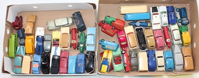 Lot 1773 - 2 trays of play worn and repainted Dinky Toy...