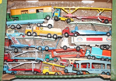 Lot 1776 - 1 tray of mixed play worn Dinky Toy, Corgi Toy...