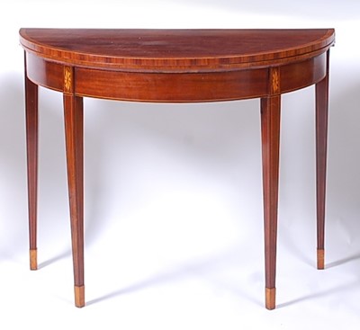 Lot 2576 - * A Sheraton period mahogany and inlaid...