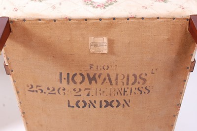Lot 2642 - A pair of Howard & Sons Ltd mahogany framed...
