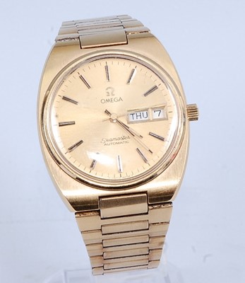 Lot 2754 - A gent's Omega Seamaster gold plated automatic...