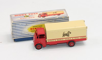 Lot 1733 - Dinky Toys, 917, 'Spratts' Guy van, red cab...