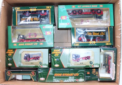 Lot 992 - 11 various boxed Corgi Eddie Stobart related...