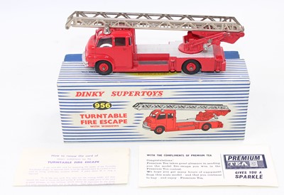 Lot 1756 - Dinky Toys No. 956 turntable fire escape...