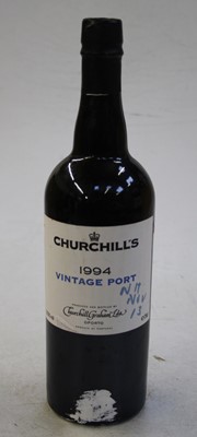 Lot 1303 - Churchill's vintage port, 1994, one bottle