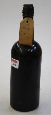 Lot 1304 - Vintage port, lacks label and wax seal but...
