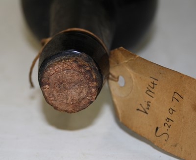 Lot 1304 - Vintage port, lacks label and wax seal but...
