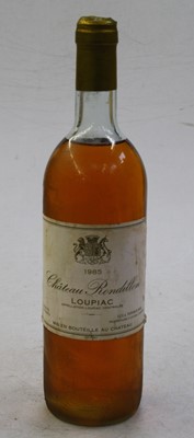 Lot 1203 - Château Rondillon, 1985, Loupiac, one bottle