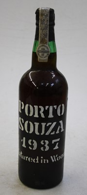 Lot 1306 - Porto Souza vintage port, 1937, one bottle