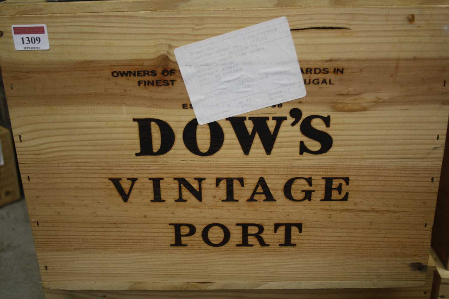 Lot 1309 - Dow's vintage port, 2000, twelve bottles (OWC)