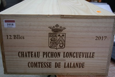 Lot 1018 - Château Pichon Longueville, 2017, Comtesse de...