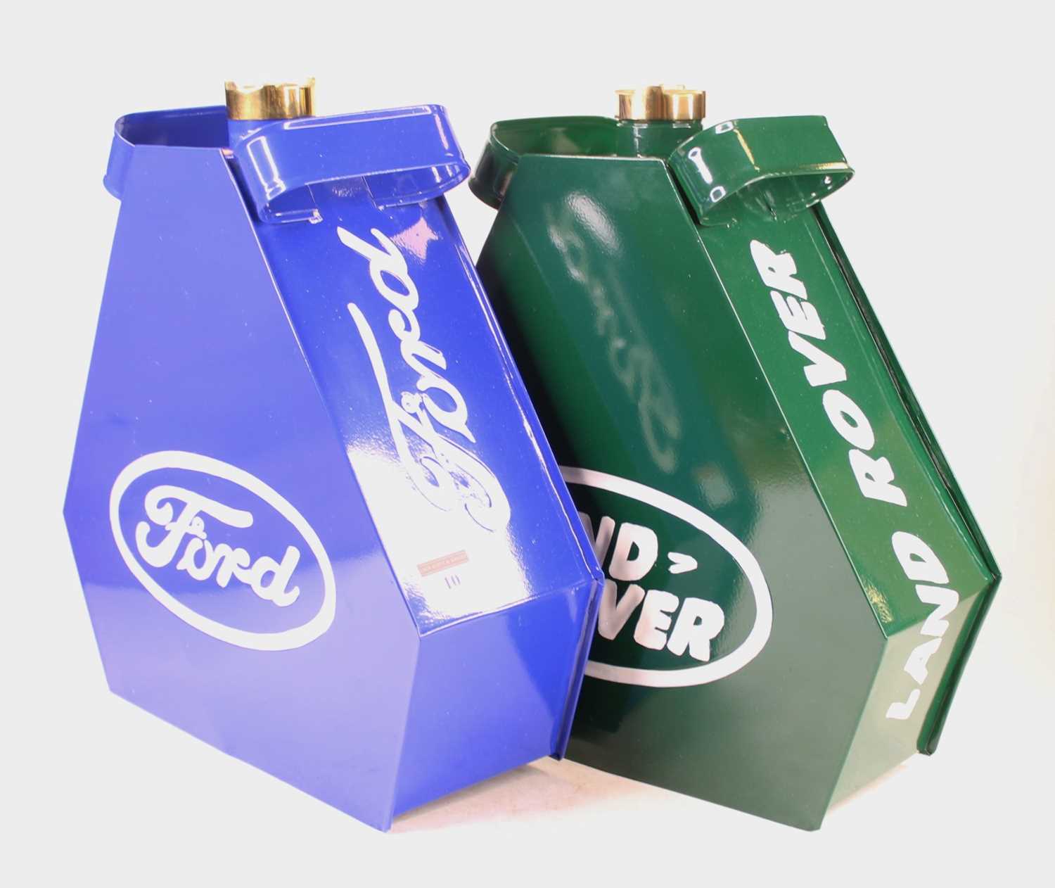 Lot 10 - A pair of modern advertising fuel cans for...