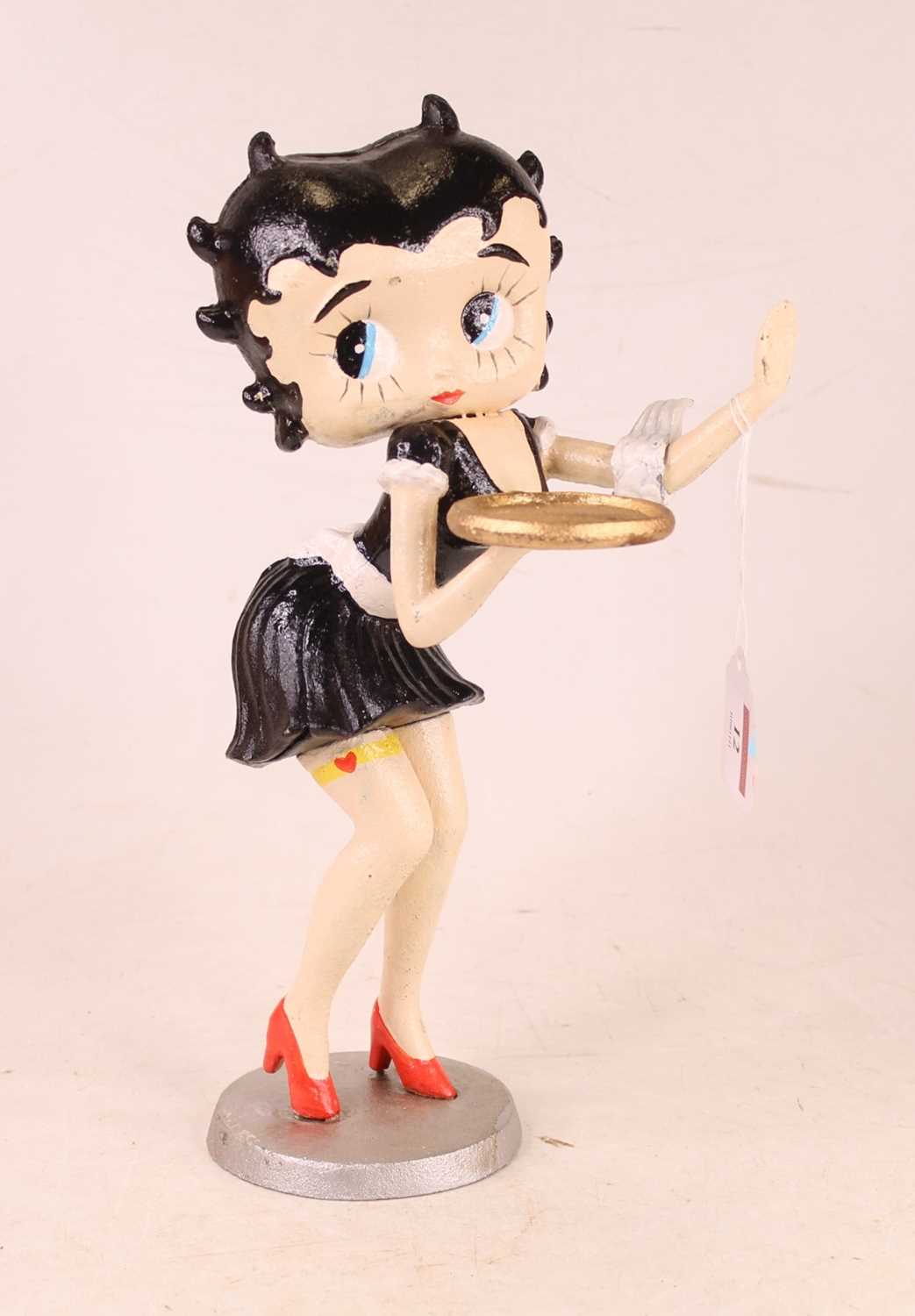 Lot 12 - A painted cast metal figure of Betty Boop, h.30cm