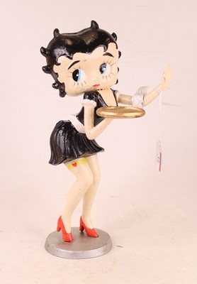 Lot 12 - A painted cast metal figure of Betty Boop, h.30cm