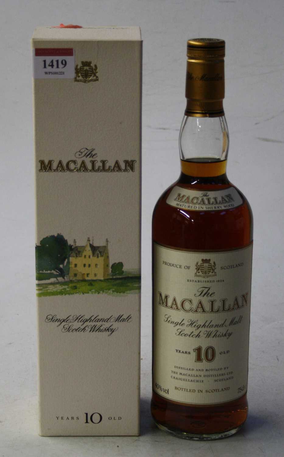 Lot 1419 - The Macallan single Highland malt Scotch...