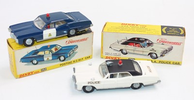 Lot 1780 - 2 Dinky Toys Police cars consisting of: No....