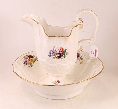 Lot 53 - A Victorian wash-jug and bowl, having moulded...