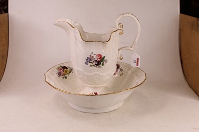 Lot 53 - A Victorian wash-jug and bowl, having moulded...