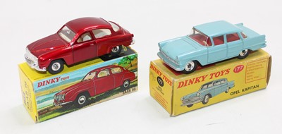 Lot 1788 - 2 Dinky Toys comprising: No. 156 Saab 96...