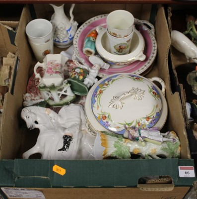 Lot 66 - A box of miscellaneous items, to include a...