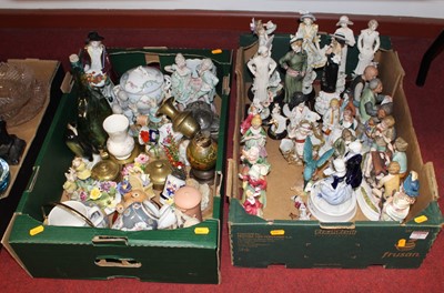 Lot 77 - Two boxes of miscellaneous items, to include a...