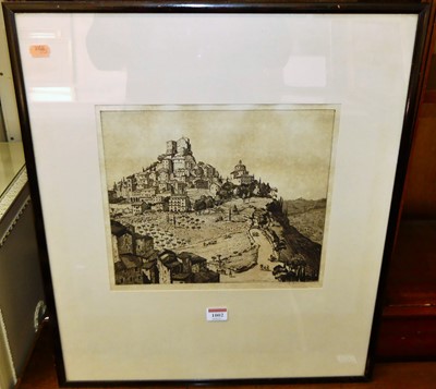 Lot 1002 - Kenneth Holmes - The Village on the Hill,...