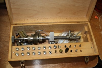 Lot 106 - A Swiss watchmaker's lathe, in original box...