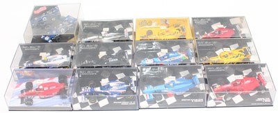 Lot 993 - Twelve various plastic cased Minichamps and...