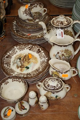 Lot 142 - A Royal Worcester Palissy part tea and dinner...