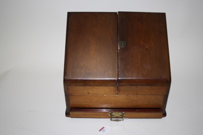 Lot 152 - A late Victorian mahogany stationery cabinet,...