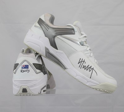 Lot 7 - Lleyton Hewitt AM: signed tennis shoes Your...