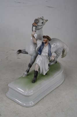 Lot 195 - A Herend porcelain figure modelled as a young...