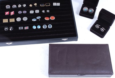 Lot 374 - A collection of modern gents cufflinks to...