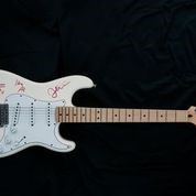 Lot 49 - The Kooks: Signed Guitar Ooh La a white Fender...