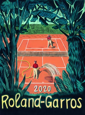 Lot 53 - Roland-Garros: French Open Poster 2020 signed...