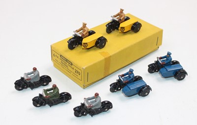 Lot 1798 - Dinky Toys collection of motorcycles contained...