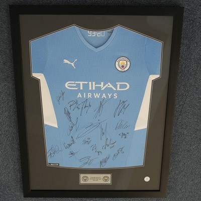 Lot 82 - Manchester City FC: 2021/2022 Squad Signed...