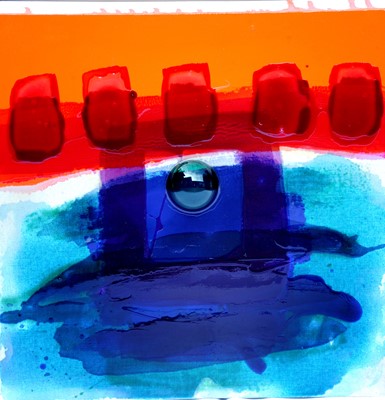 Lot 86 - Zheni Warner: Vibrant abstract painting   Born...