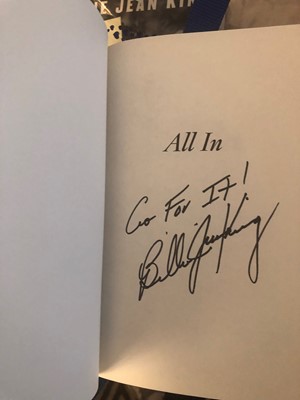 Lot 111 - Billie Jean King: All In signed autobiography...