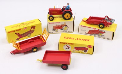 Lot 1802 - Dinky Toys farming collection of four boxed...