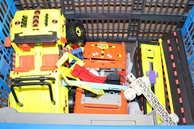 Lot 1554 - One box of crash test dummies plastic mixed...