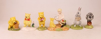 Lot 231 - A collection of six Royal Doulton The Winnie...