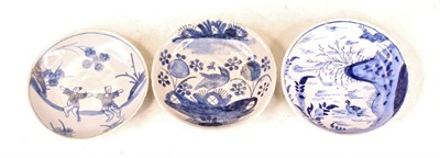 Lot 257 - An 18th century Dutch Delft blue and white...
