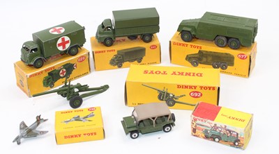 Lot 1813 - Dinky Toys Military group of 6 boxed models to...