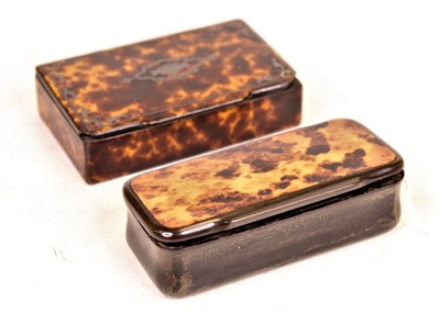 Lot 295 - A Victorian horn and faux tortoiseshell pocket...