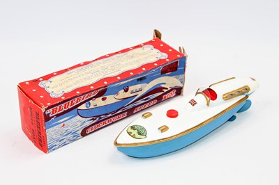 Lot 1423 - Sutcliffe 'Bluebird' speed boat, clockwork...