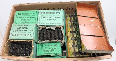 Lot 339 - Hornby O gauge pre-war electric track with two...